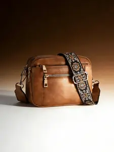 Retro practical adjustable shoulder messenger bag, niche design multi-layer zipper pocket messenger bag, daily commuter messenger bag, Trendy commuting bag, multi-color optional suitable for shopping, dating and travel, crossbody bag