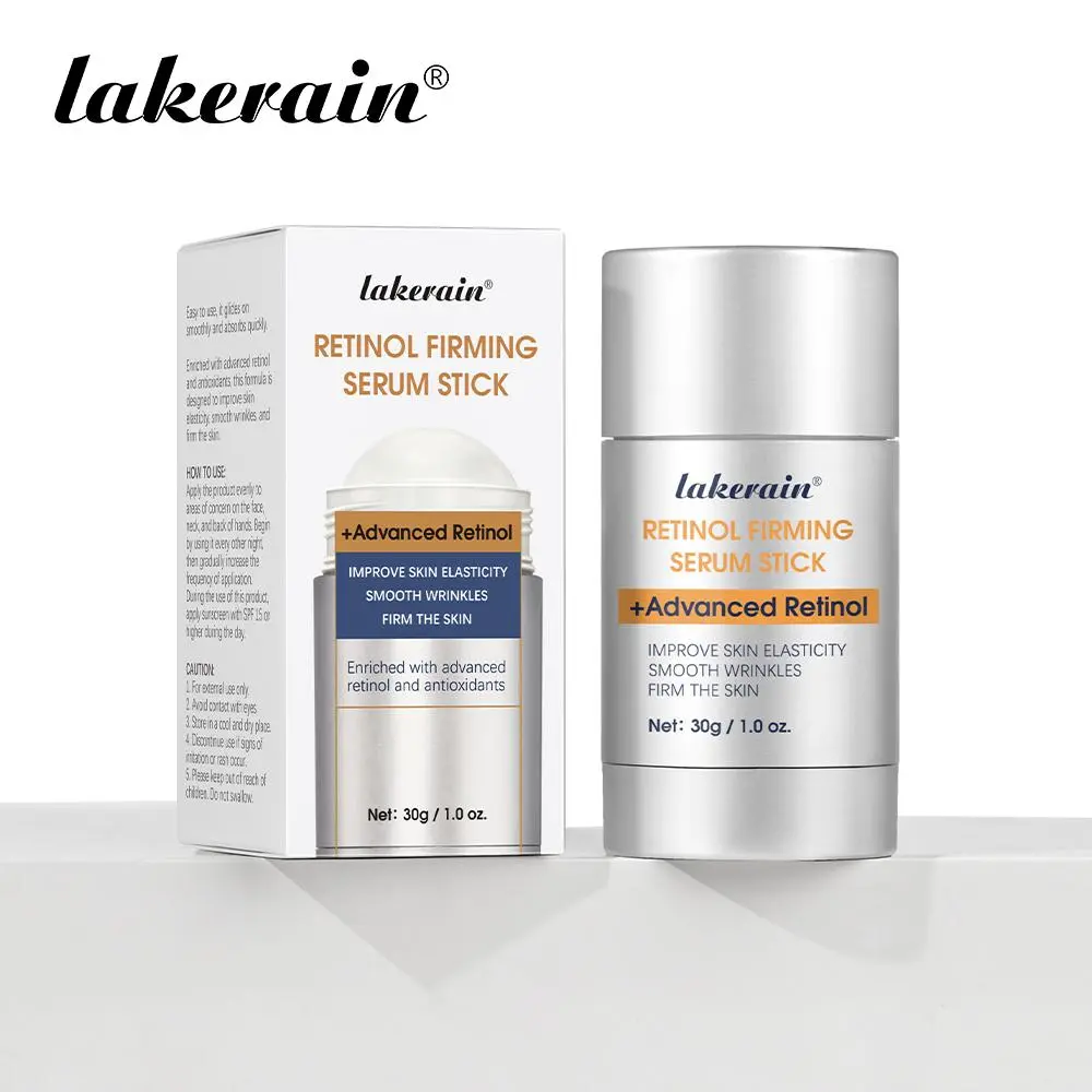 Retinol Firming Serum Stick Balm - Anti Aging Cosmetics Serum - Smoothing Face & Neck Stick with Advanced Retinol & Antioxidants - Lightweight, Non-Greasy, Wrinkle-Refining, Moisturizing for Daily Use, Eye Skincare