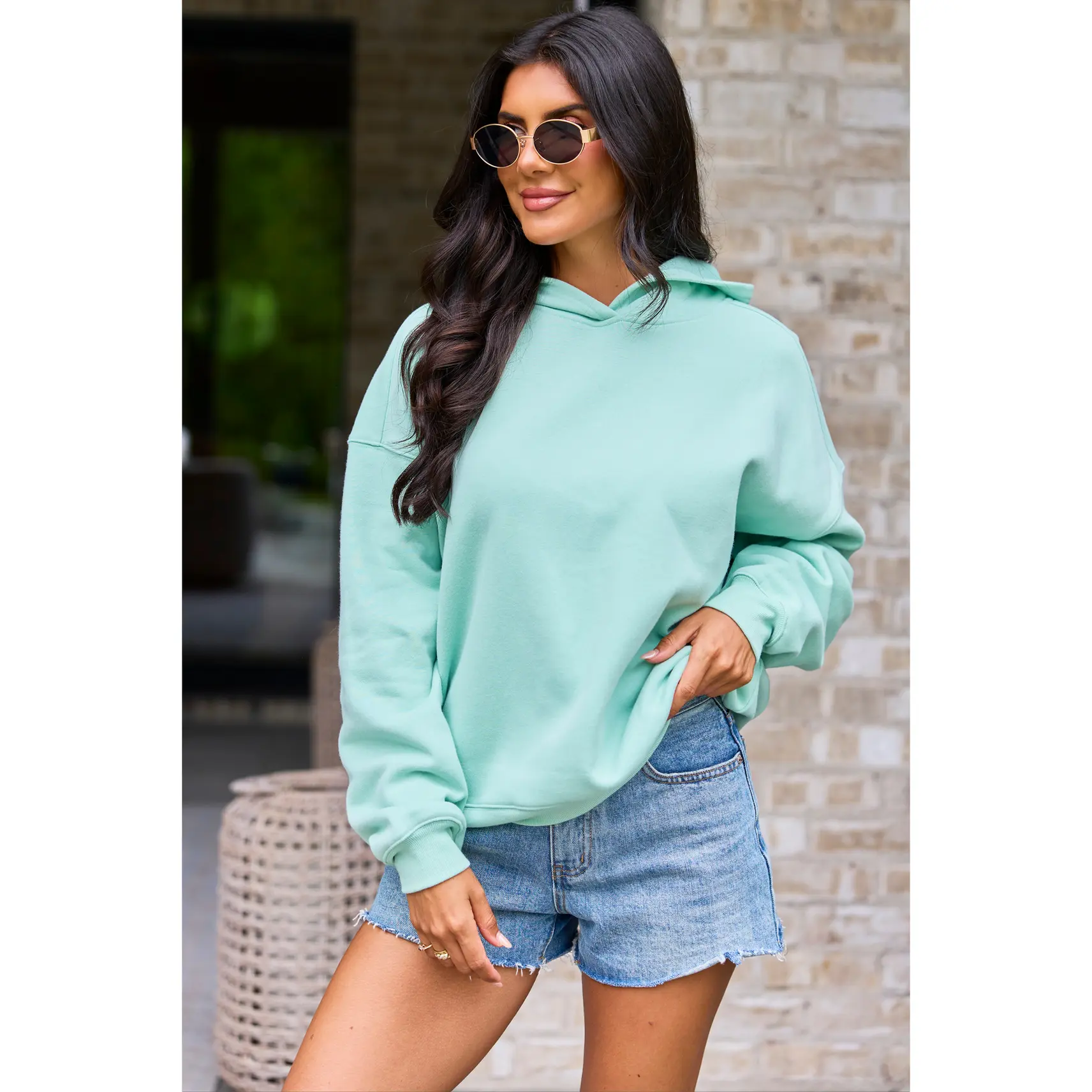 Everyday Ease Mint Hoodie