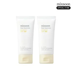 [mixsoon Official Store] Bean Sunscreen Duo SPF50 PA+++ (50ml × 2) | Lightweight Hydrating Korean Sunscreen, No White Cast, Daily UV Defense