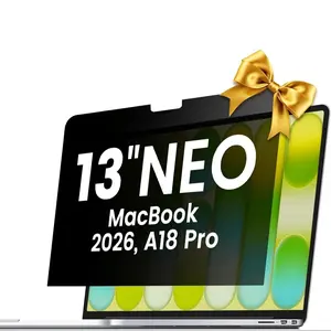 Magnetic Privacy Screen for 2026 Macbook Neo 13-Inch, Removable Matte Laptop Shield, Anti Glare Blue Light Filter, Anti-Spy for MAC Neo A18 Pro Chip
