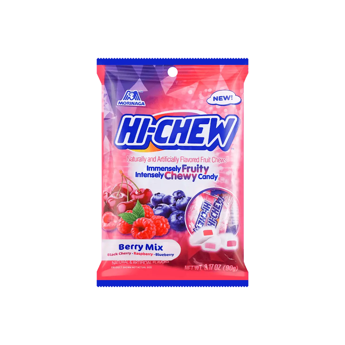 HI-CHEW Japanese Berry Mix Chewy Candy 90g - Authentic Fruit Flavored Snack