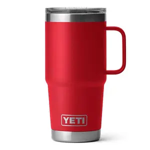Stay Hydrated in Style with the YETI Rambler 20 oz Rescue Red Travel Mug – now available at Ace Hardware!