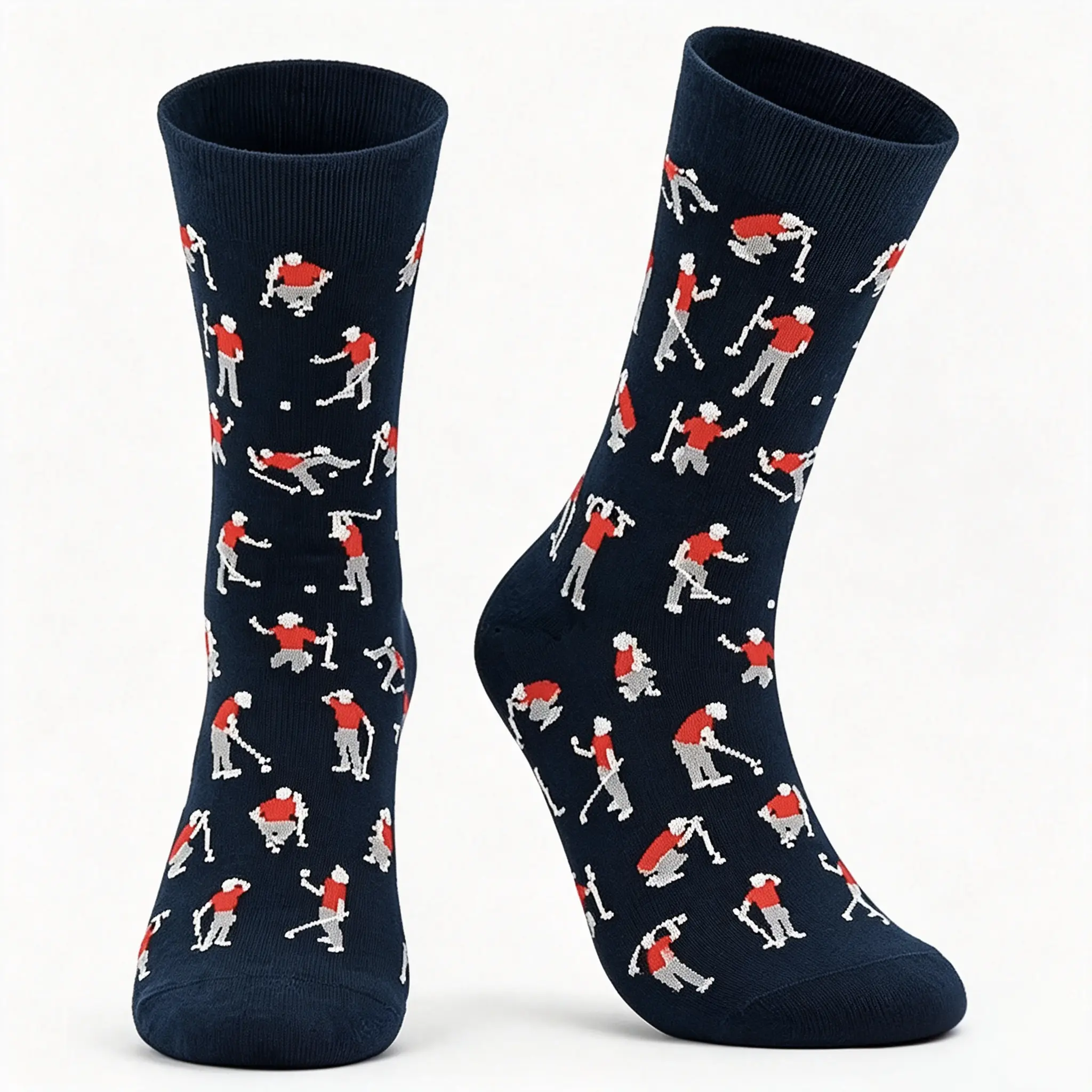 Street Style Graphic Casual Socks, Unisex Fit Cotton Blend Crew Socks for Everyday Wear and Holiday Gifting