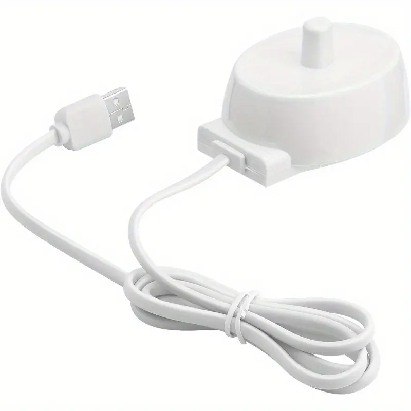 Electric Toothbrush Replacement Charger for Braun Oral-B Electric Toothbrush, Inductive Charging Base Inductive Technology Portable Lightweight Compact Design Oral-B Waterproof Power Cord Environmental ABS, Model 3757