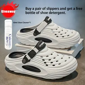 【Giveaway】Unisex Adult Classic Clogs, LightweightComfortable Slip OnShoes,Fashionable Shoes for OutdoorActivities, Footwear+Give away a bottle of shoe cleaningagent.