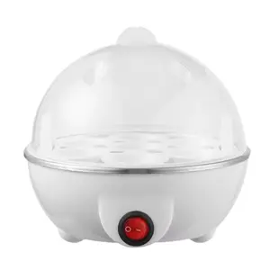 Rapid Egg Cooker, 7 Easy-To-Peel, Hard, Medium, Soft Boiled Eggs, Poacher, Omelet Maker, Auto Shut-Off, Alarm, 16-Recipe Booklet, Black