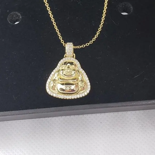 Brand New Sterling Silver 925 Buddha Necklace