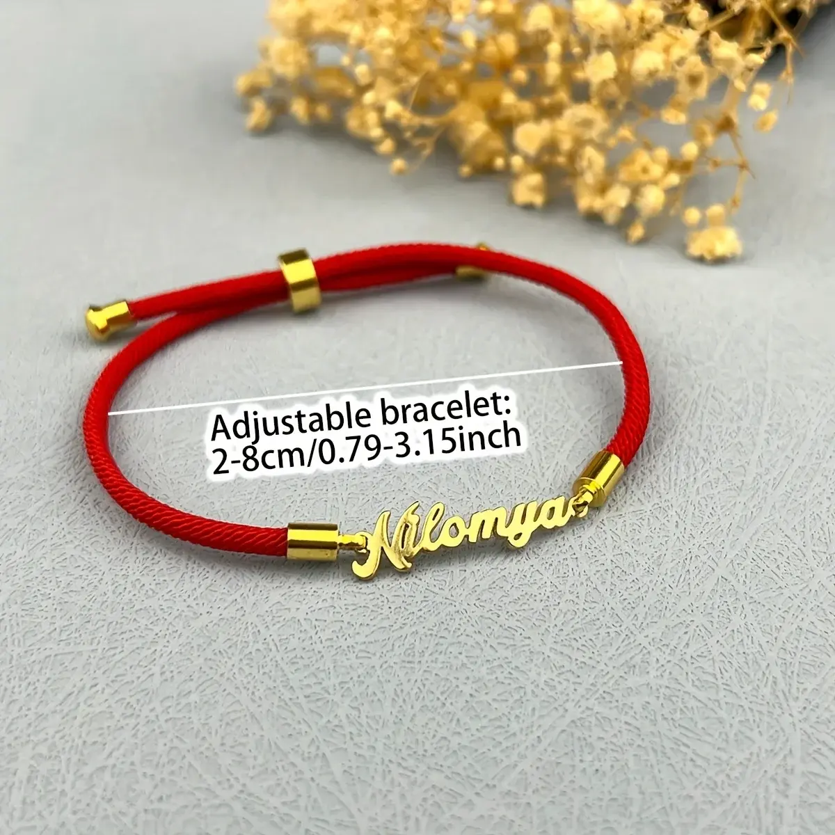 Personalized Name Bracelet Adjustable