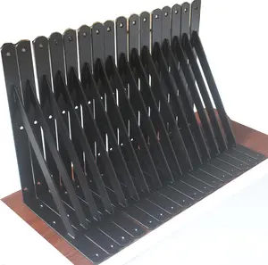 12 Pack L12 x H 8" Black Heavy Duty Shelf Brackets with Screws Metal Shelf Brackets Shelf Support Angle Brackets for Shelves L Brackets Heavy Duty Floating Shelf