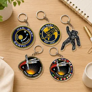 Project Hail Mary Acrylic Keychain Collection ️, Cute Rocky the Eridian Bag Charm, Sci-Fi BookTok Acrylic Keychains