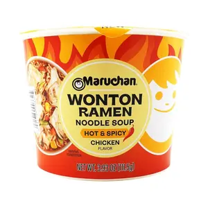 Maruchan Ramen Spicy Chicken Flavor Wonton Instant Noodles 111.5g - Authentic Japanese Taste