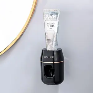 Automatic Toothpaste Dispenser and Tube Squeezer Set, Wall Mounted Lightweight Design, Easy to Use Bathroom Accessory, 1 Piece