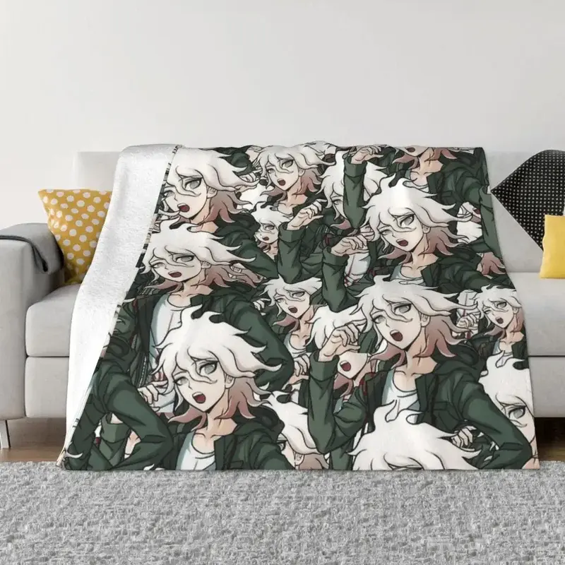 Nagito Komaeda Voice Hope Gentle Soft Breathable Warm Cozy Leisure Blanket - Blankets for Sofa, Holiday Gift for Family, Suitable for Camping Naps