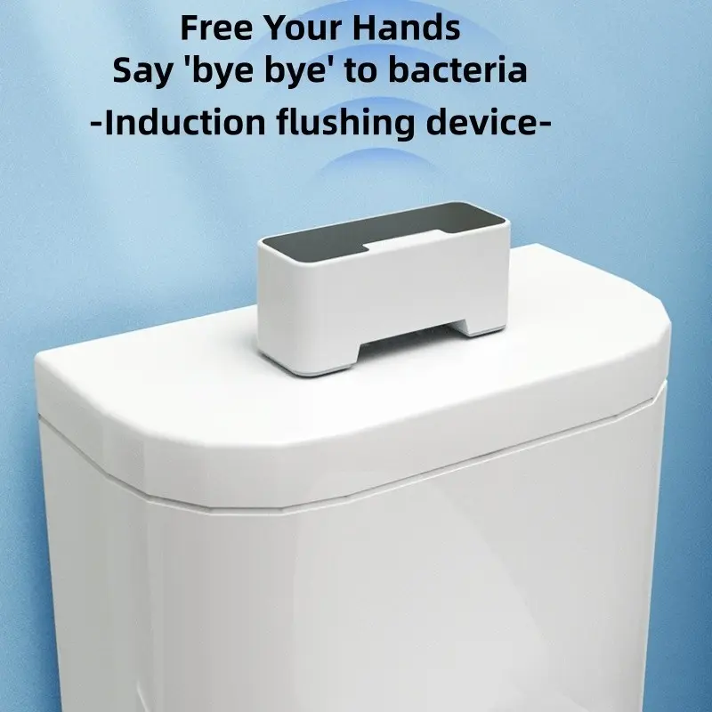 Wireless toilet flush sensor, USB charging, equipped with infrared sensor, sensing distance 0-15cm, IPX5 waterproof, say goodbye to touching buttons, suitable for button-type toilets, say goodbye to bacteria, Toilet Parts