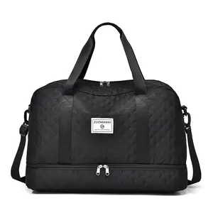 Waterproof And Wear-resistant Gym Tote Bags, Lightweight Luggage Bag, Large Capacity Travel Duffle Dry Wet Separation Bag