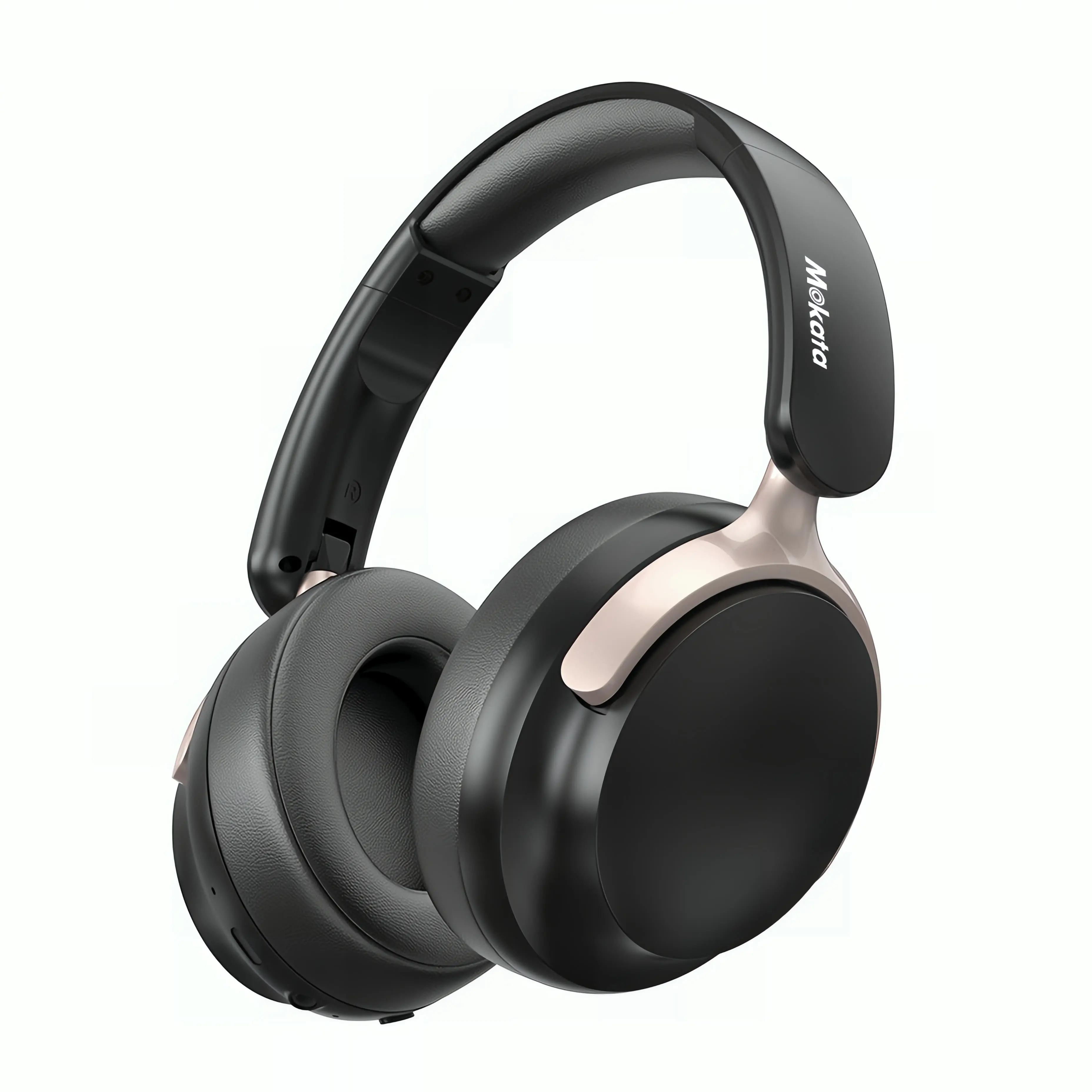 Adjustable Over-Ear Wireless Headphones, Bluetooth 5.3, Active Cancelling Audibility Reduction, Foldable Rotatable, 100H Playtime, Hi-Res Audio, Memory Foam Ear Cushions, Built-In Mic, Heavy Bass, for Travel & Work