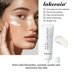 Lakerain 345 Relief Cream 2-Pack - Lightweight Daily Facial Moisturizer with Niacinamide & Panthenol Barrier Repair Formula, Moisturizing for Sensitive Skin & All Skin Types, Anti-Yellowing, Anti-Sugar for Radiant Smooth Complexion