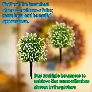 Artificial Flowers Faux Plants Outdoor Fake Flowers Spring Decor,12 Bundles Outdoor Flower Plastic Plant Colorful Daisy UV Resistant for Porch Patio Yard Garden Pot Planters, Faux Flowers, Spring Decorations, Flower Garland, Home Décor, Patio & Home