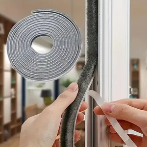 10m/20m Adjustable Self-Adhesive Windproof, Weather Resistant Sealing Strip, Fleece, for Windows and Doors, Sound Insulation, Easy Installation, Sliding Windows and Door Frames