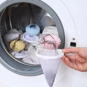 Washing Machine Filter Net Bag Hair Remover Cleaning Decontamination Laundry Balls Clothing Care Ball Portable
