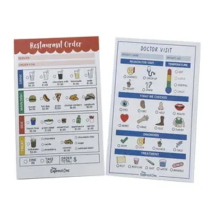 Tiny Expressions Pretend Play Notepads - 2-Pack Kids Play Pads - 40 Pages Order-Taking Restaurant & 40 Pages Doctor Visit Notepad - Waiter and Doctor Imaginative Role Play