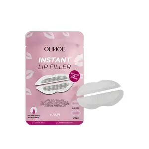 OUHOE Lip Filler Patches Collagen Nourishing Hyaluronic Acid Hydrating Microneedle Lip Mask Patches Hydrate