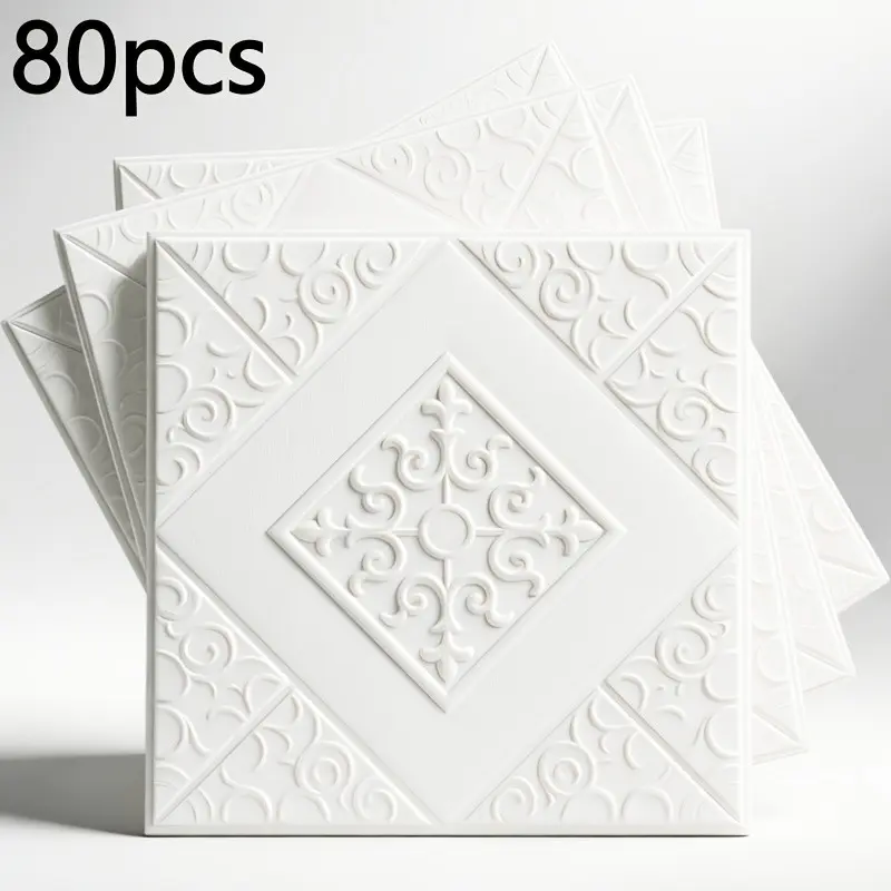 Self-Adhesive Wallpaper, Thick 3D Wall Stickers, Bedroom Living Room Decor, Foam Wallpaper, Ceiling Sticker, Wall Renovation, Wall Decal
