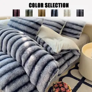 Luxury Soft Multifunctional, High-Density Weave, Anti-Shedding, Warm Sofa Bed Office Travel Use, Fashionable Room Decor, Soft Fluffy Blanket, Soft Comfy Blanket, Cozy Chic Blanket