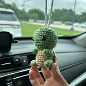 Handmade Crochet Turtles Car Hanging charms