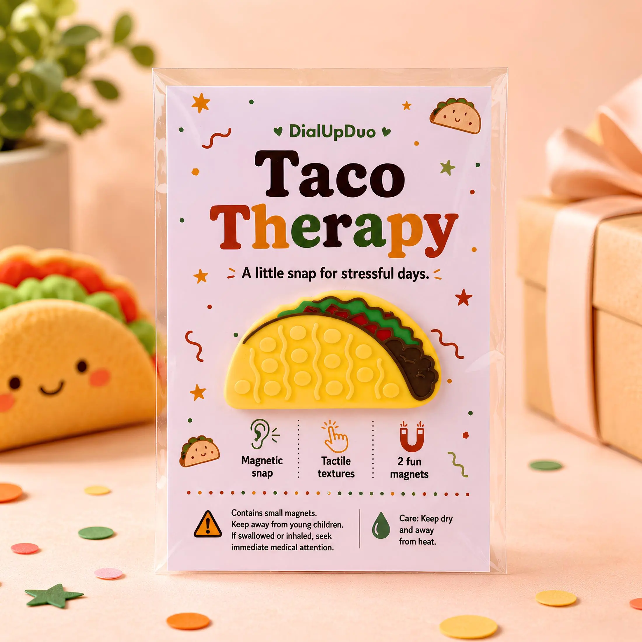 Taco Magnetic Fidget | Fun Sensory Desk Gift