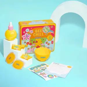 Pipa Skincare Bee Chill Spa Kit l Tween Facial Mask, Depuffing Eye Patches & Hydrating Serum | Clean Skincare Spa Set for Kids and Tweens with Gotu Kola, Ceramides & Cucumber