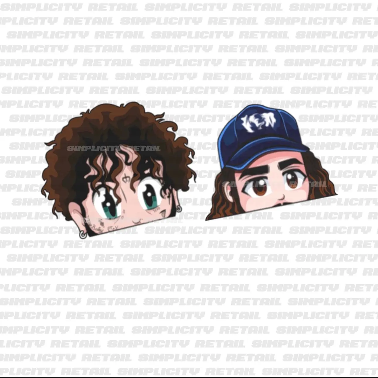 $B stickers