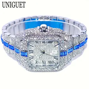 Affordable Iced Out Men’s Watch – Full Diamond Hip Hop Quartz