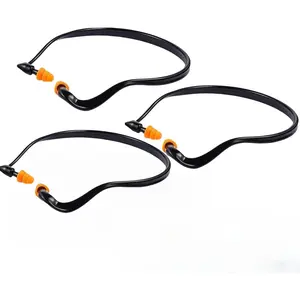 3-Pack Banded Earplugs for Shooting, 29dB NRR Noise Cancelling for Sleep/Work/Concerts - Reable Silicone Ear Plugs for Hearing Protection, Swimming & Construction (Lightweight, Non-Slip Design)