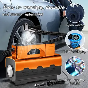 12v150psi Heavy Duty Deluxe Portable Metal Air Compressor Car Tyre Inflator