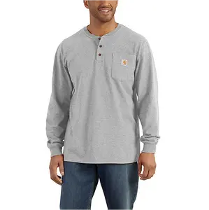 Final Sale ✨ Carhartt Long Sleeve Henley T-Shirt Gray