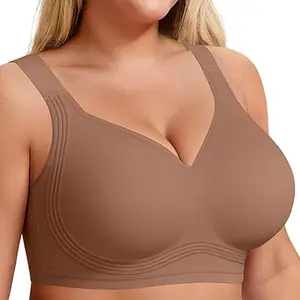 2026 Bras for Women Supportive Wireless Push Up Bra Full Coverage No Underwire Seamless Plus Size for Women,M-4XL