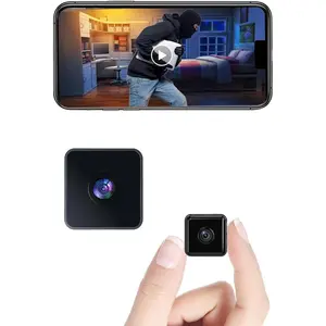 STANDARD GOODS MiniSmart Hidden HD Cameras Wireless WiFi Camera for Home Security - Night Vision, Built - in Battery, App Control (iOS & Android) - Ideal Indoor Nanny, Pet & Dog Camera