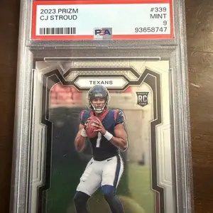 CJ Stroud 2023 Prizm Rookie Card #339 Mint Condition PSA 9 Texans Football Trading Card