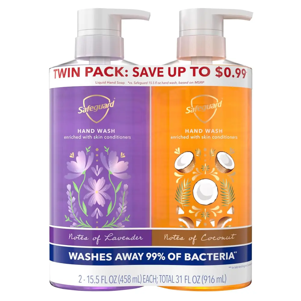 Liquid Hand Soap Micellar Deep Cleansing Coconut Lavender Pack Of 2 15.5 Oz Moisturizing Hand Soap