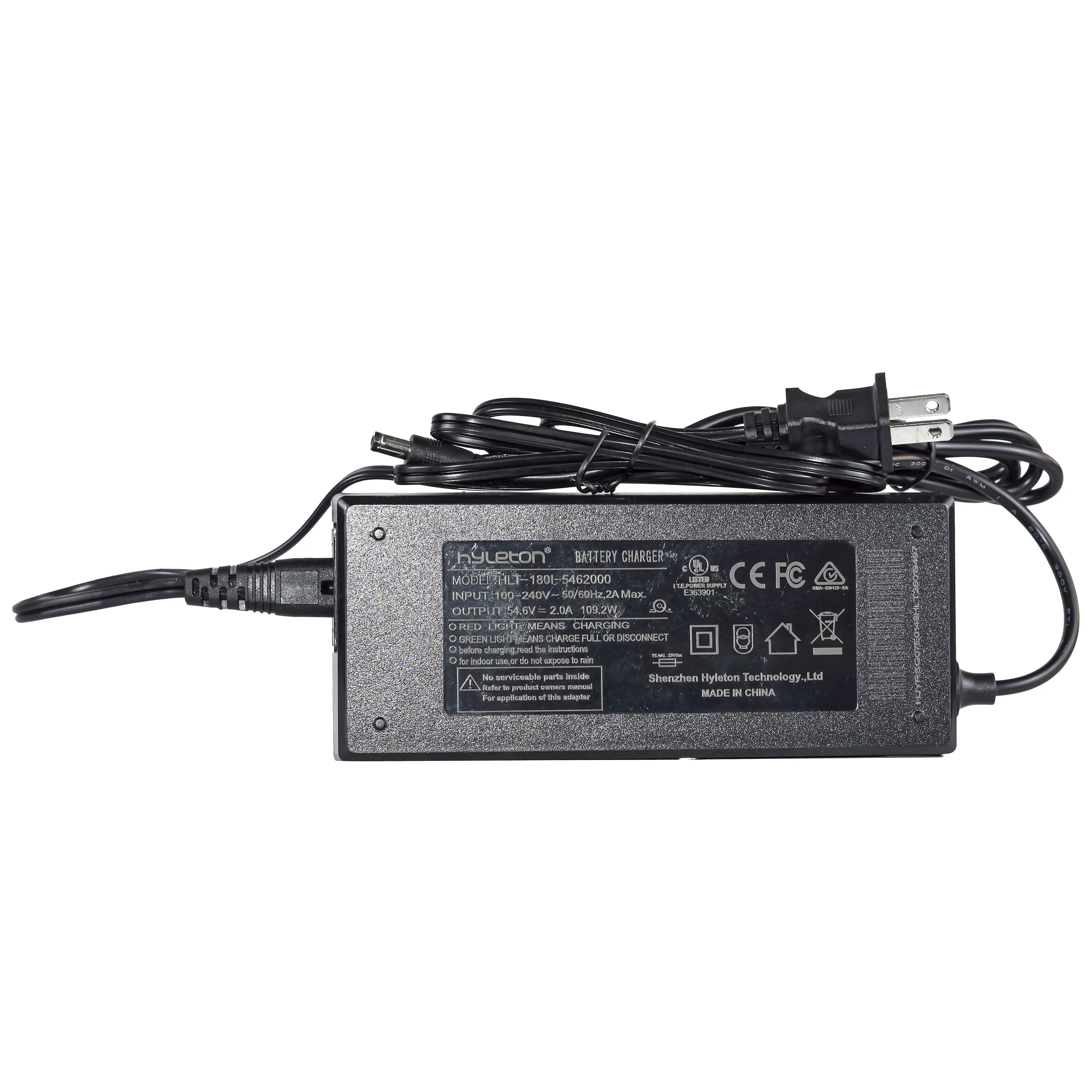 EOEOTWO E01 Ebike Battery Charger【Only fits E01,Please do not buy without a E01 E-bike】 - 54.6V 2A Fast Replacement Charger for EOEOTWO E01 Electric Bike, Safe & Stable Lithium Battery Power Adapter with US Plug,  Durable Build for E01 E-Bike