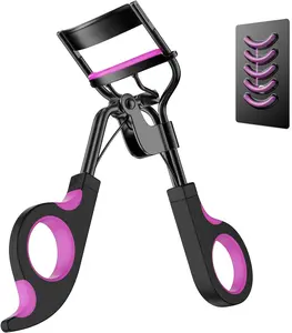 Eyelash Curler with Pads, Lash Curler with 4Extra Silicone Replacement Pads，Crimps & Curls Lashes for Perfect, Eye-Framing Fringe