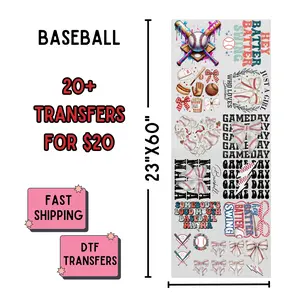 Baseball | Dollar Deals DTF Transfer Gang Sheet For Graphic Tees