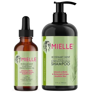 Mielle Organics Rosemary Mint Strengthening Hair Oil and Shampoo, T116-15 trending shampoo