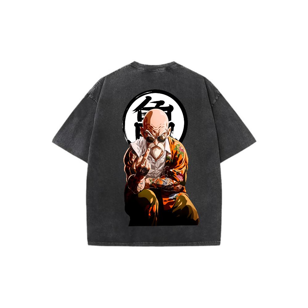 Dragon Ball DBZ Roshi Unisex Summer outfits men streetwear 90s graphic tees cotton Anime tank tops men gifts Outdoorfun