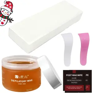 60g Eyebrow Wax Kit, Travel & Home Sugar Wax Set for Women, Facial Hair Removal Soft Wax, Microwave Heating, Strong Adhesive, Safe Formula