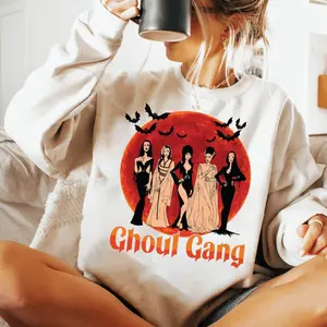 Ghoul Gang Villains Squad Shirt, Elvira Morticia Vampira Lily T-Shirt, Goth Queens Shirt, Halloween Gift, Halloween Horror Vintage Shirts, Witch Halloween Shirt, Halloween Funny Tee, Fall Clothing, Come We Fly Shirt, Witches Shirt