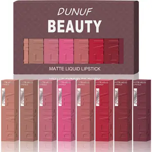 Women's Matte Lipstick Set, Long-Lasting Waterproof Makeup Cosmetic, Easy Application Liquid Lip Gloss, Matte Lip Tint, Perfect Gift for Valentine's Day & Mother's Day