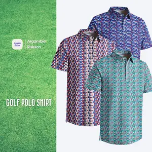 America Tatas & Peaches Polo - Funny Golf Shirt for Men Quick-Dry Lightweight Breathable Fit Patriotic Humor Wear Slim-Fitting for 4th of July BBQs